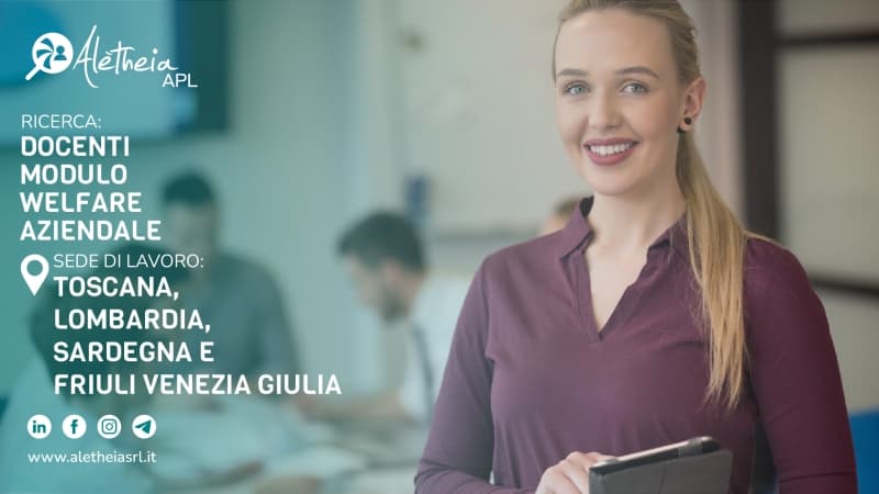 DOCENTE WELFARE AZIENDALE E BENESSERE ORGANIZZATIVO
