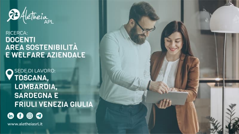 DOCENTI AREA SOSTENIBILITÀ AMBIENTALE E WELFARE AZIENDALE